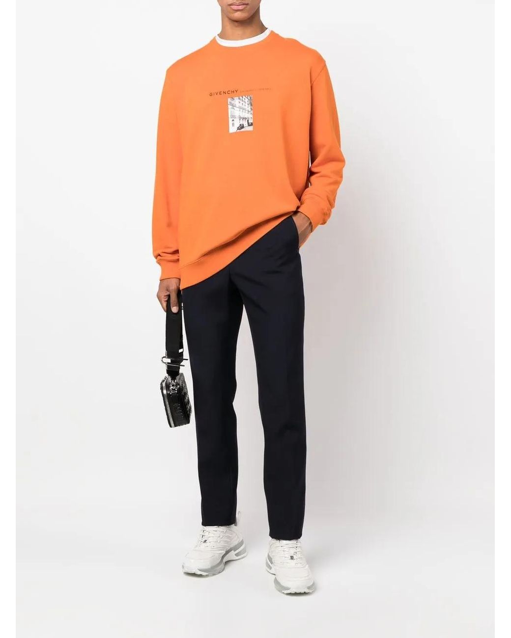 Givenchy Blue Slim-cut Wool Trousers for men
