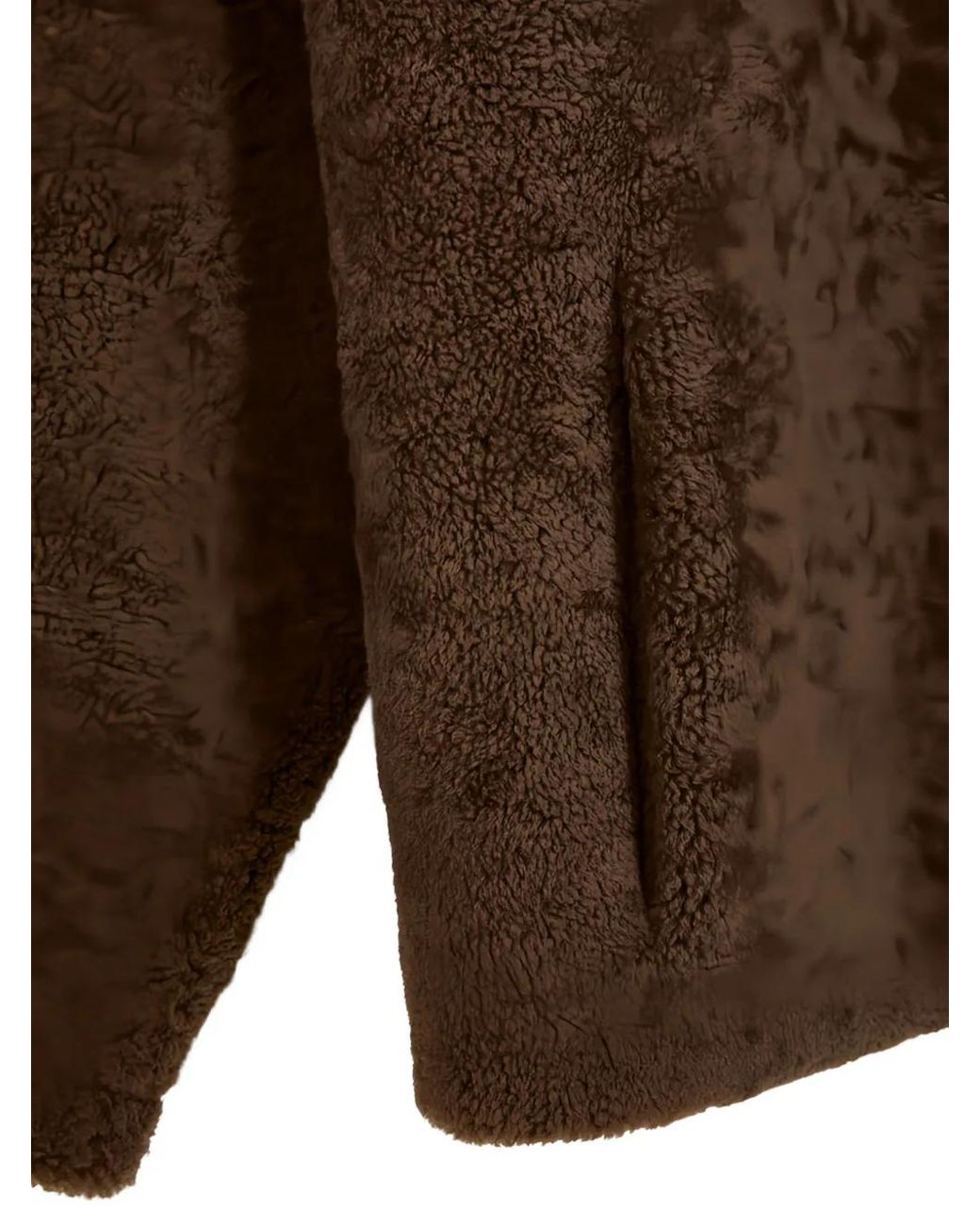 The Row Brown Round-Neck Long-Sleeves Jacket