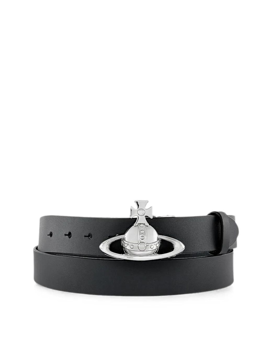 Vivienne Westwood White Orb Buckle Belt