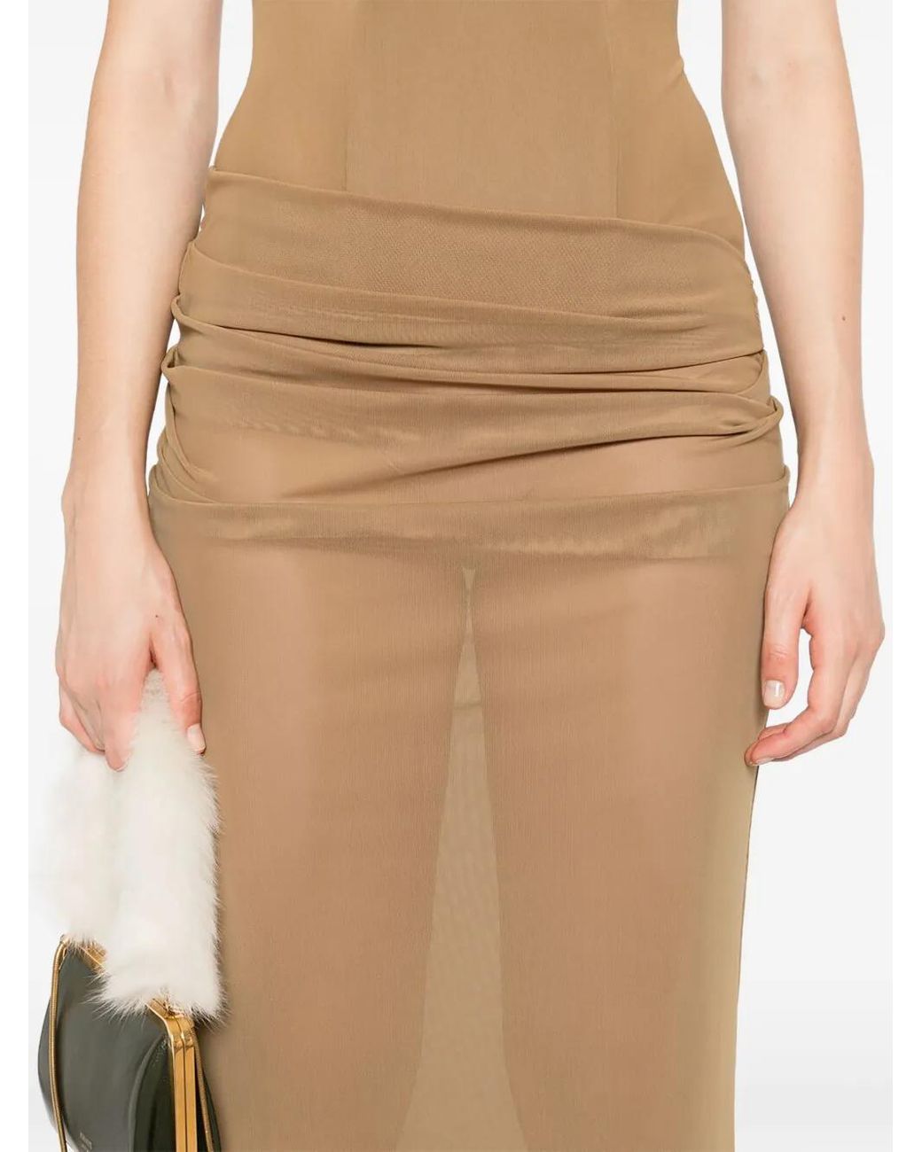 Alex Perry Strapless Maxi-Jurk in het Natural