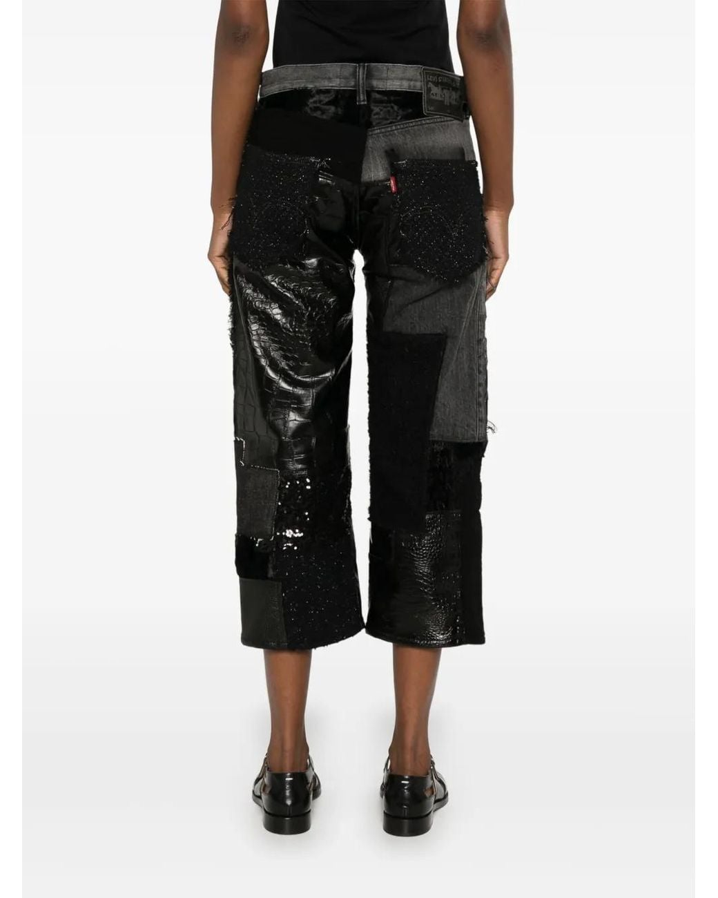 Jeans Con Design Patchwork X Levi's di Junya Watanabe in Gray