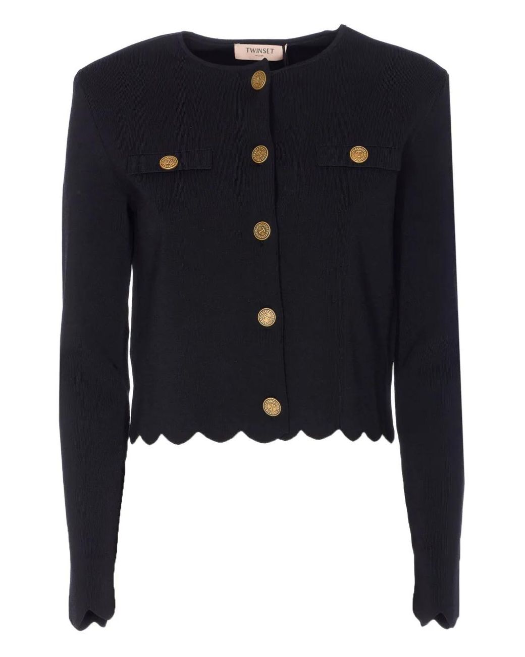 Twinset Blue Button-Closure Cardigan