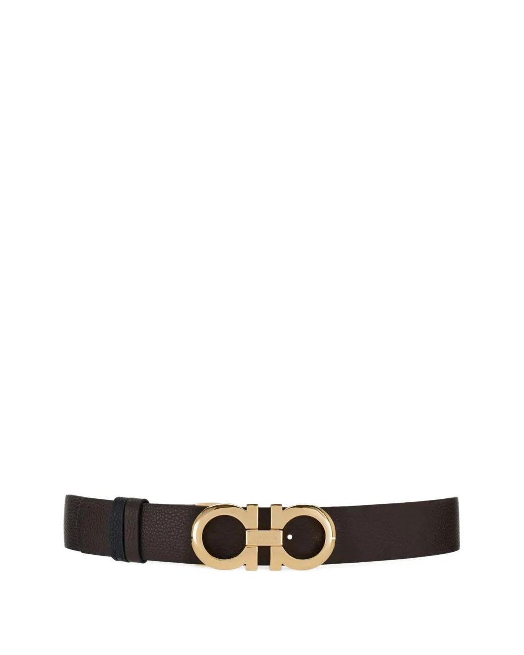 Ferragamo White Reversible And Adjustable Gancini Belt