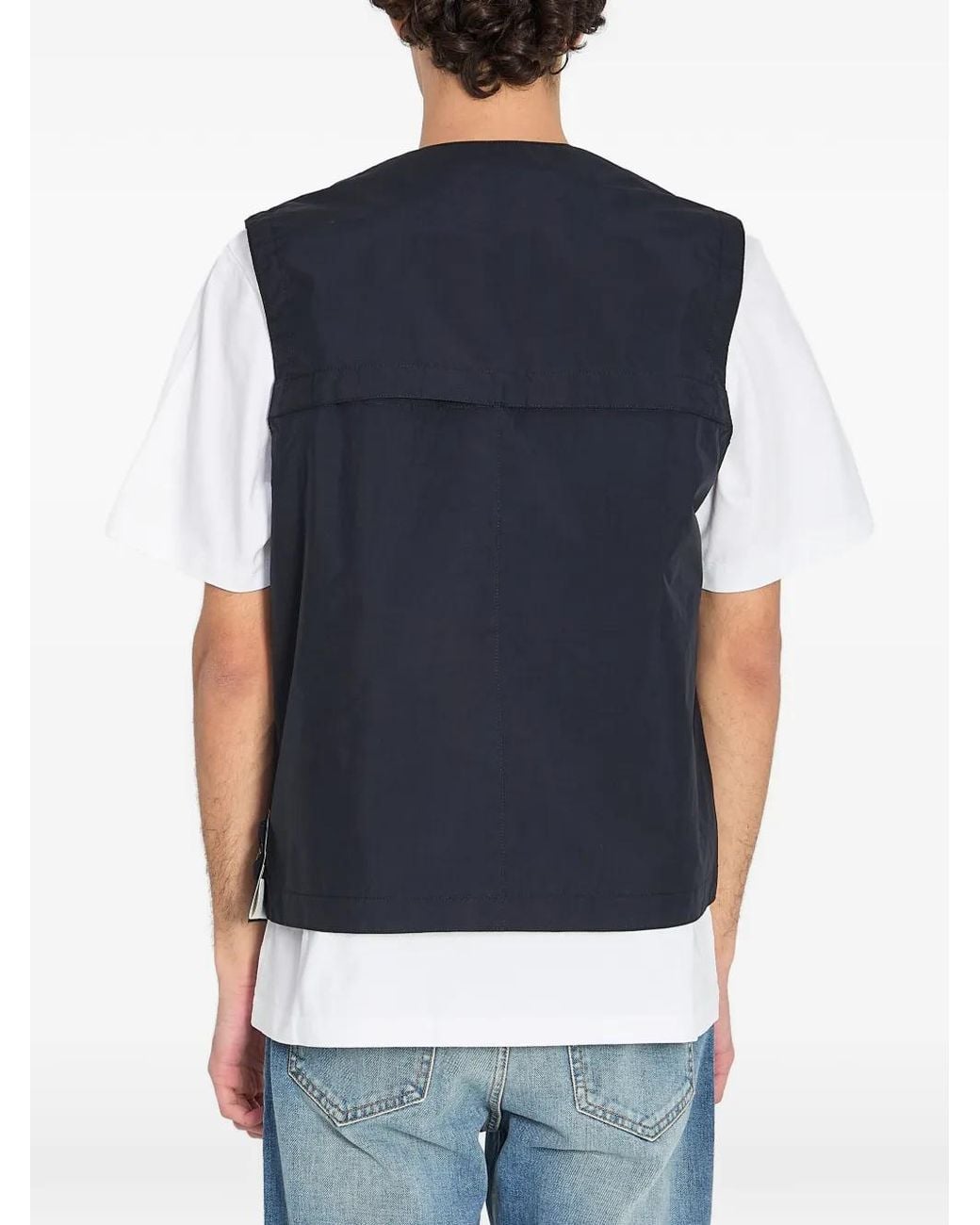 Stone Island Blue Angled Pocket Jacket for men
