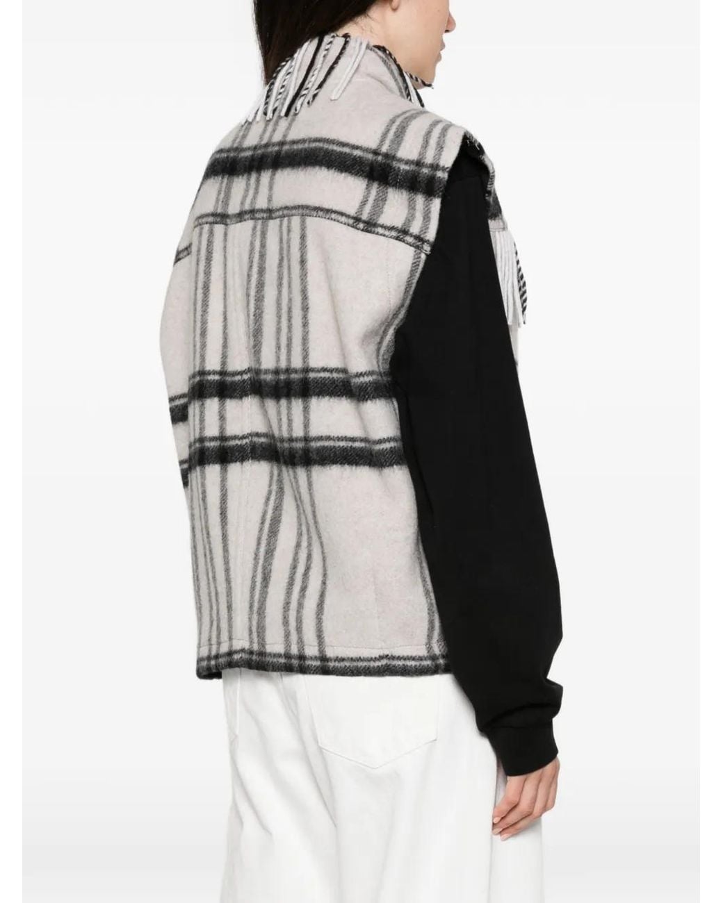 Isabel Marant Gray Ginesa Fringed Jacket