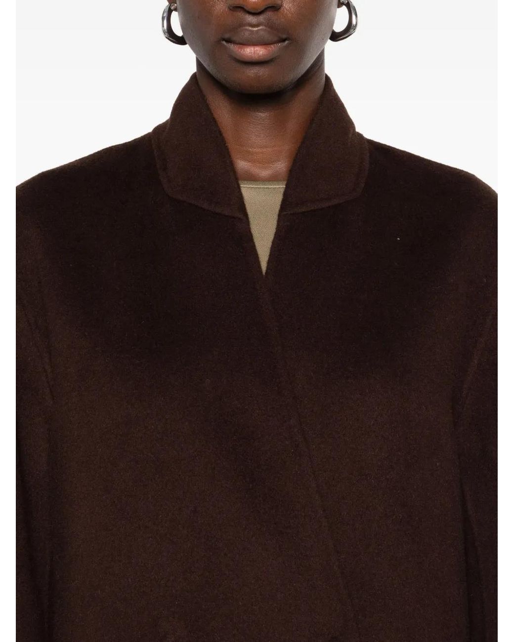 Ottod'Ame Black Belted Coat