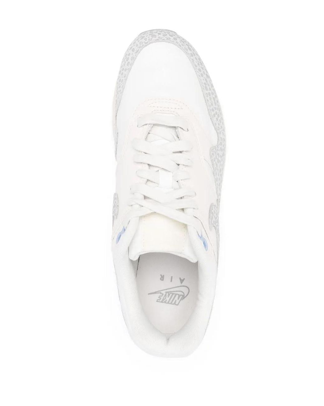 Nike White Air Max 1 Safari Leather Sneakers