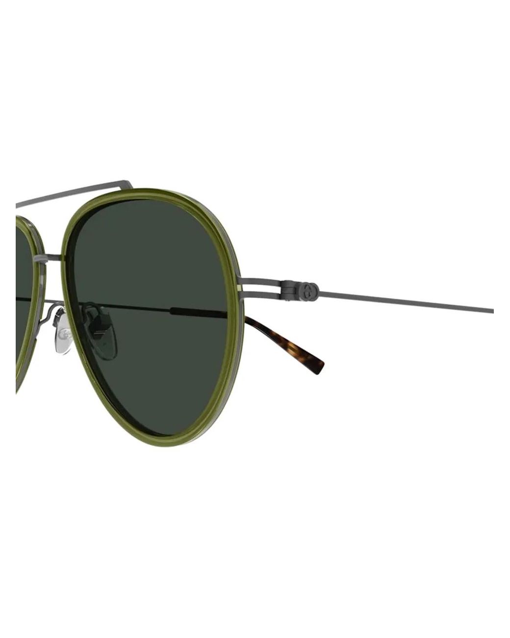 Gucci Green Pilot-Frame Sunglasses for men