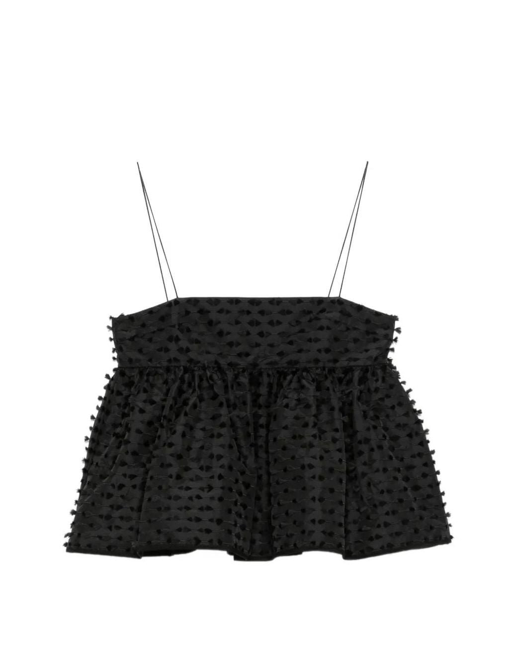 CECILIE BAHNSEN Black Babette Top