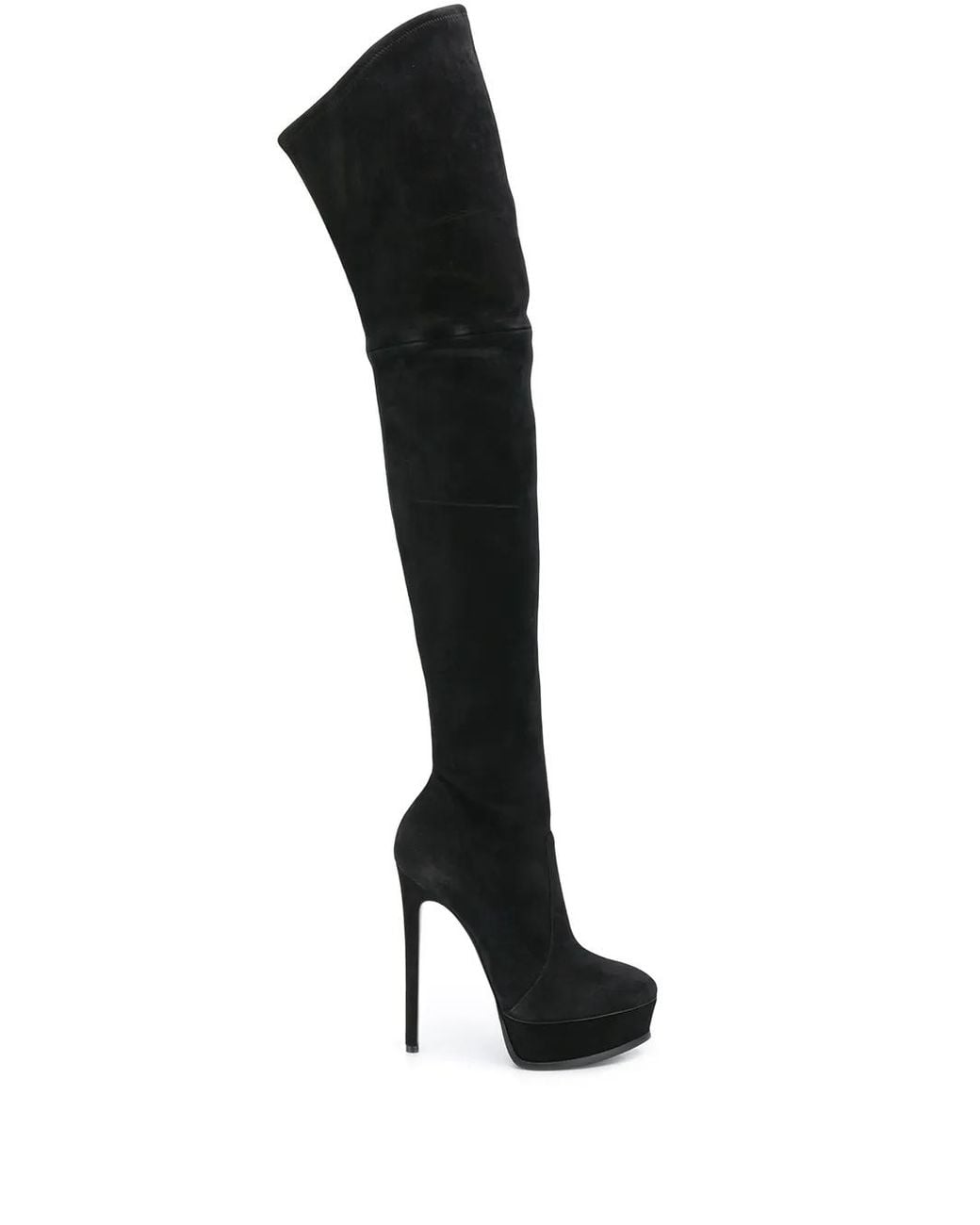 Casadei Black Over The Knee Stiletto Boots