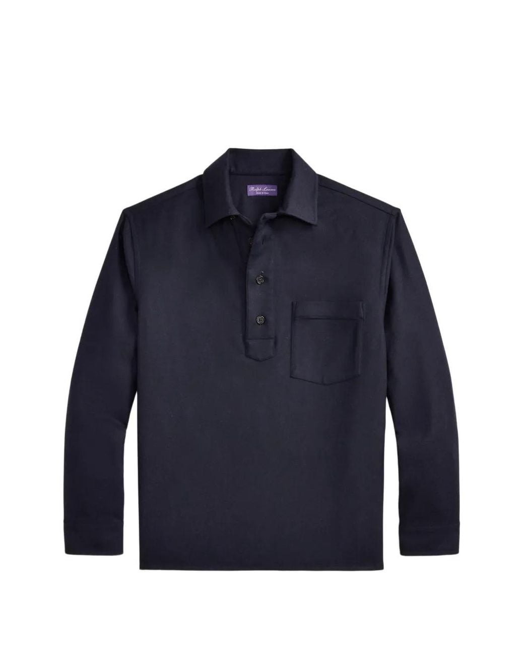 Ralph Lauren Blue Russel Long-Sleeved Polo Shirt for men