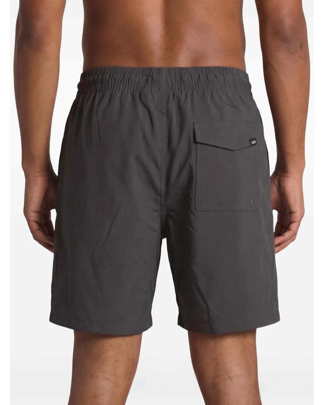Vans Gray Short De Bain À Patch Logo for men