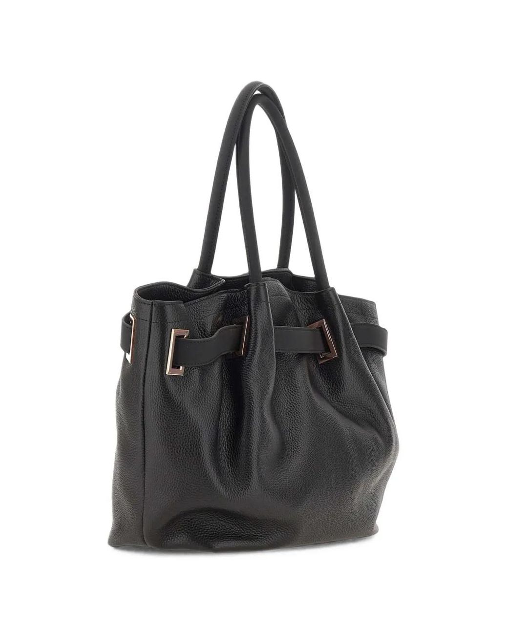 Alexander Smith Black Brooke Embossed-Logo Tote Bag