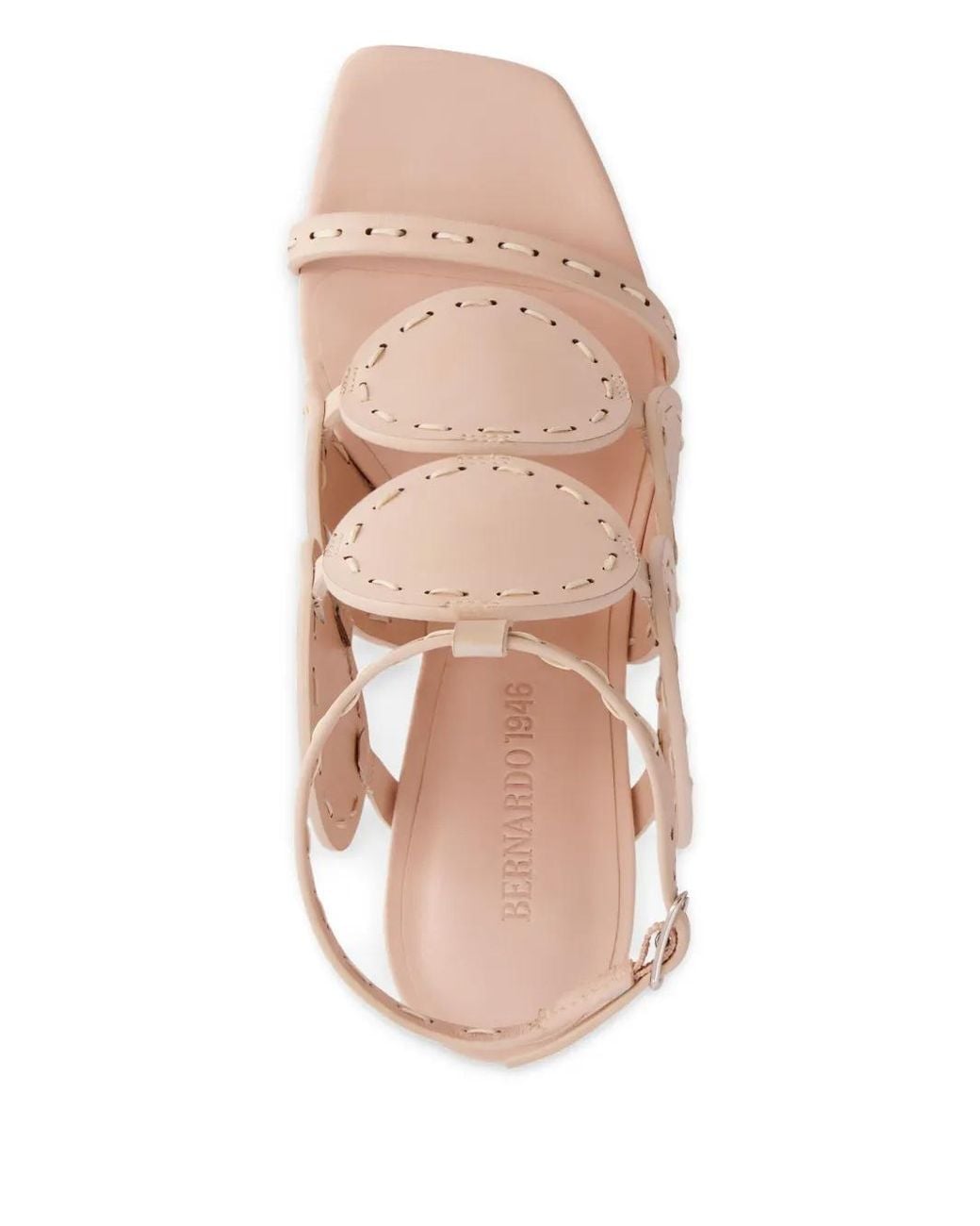 Bernardo Pink 1946 75Mm New Moon Circular-Cutout Sandals