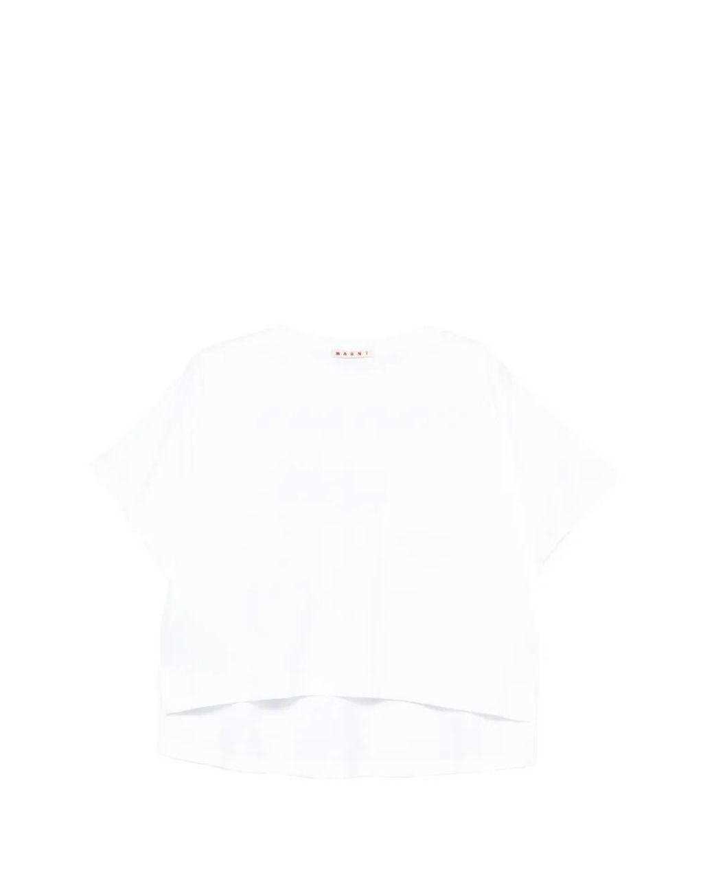 Marni White Logo-Print T-Shirt