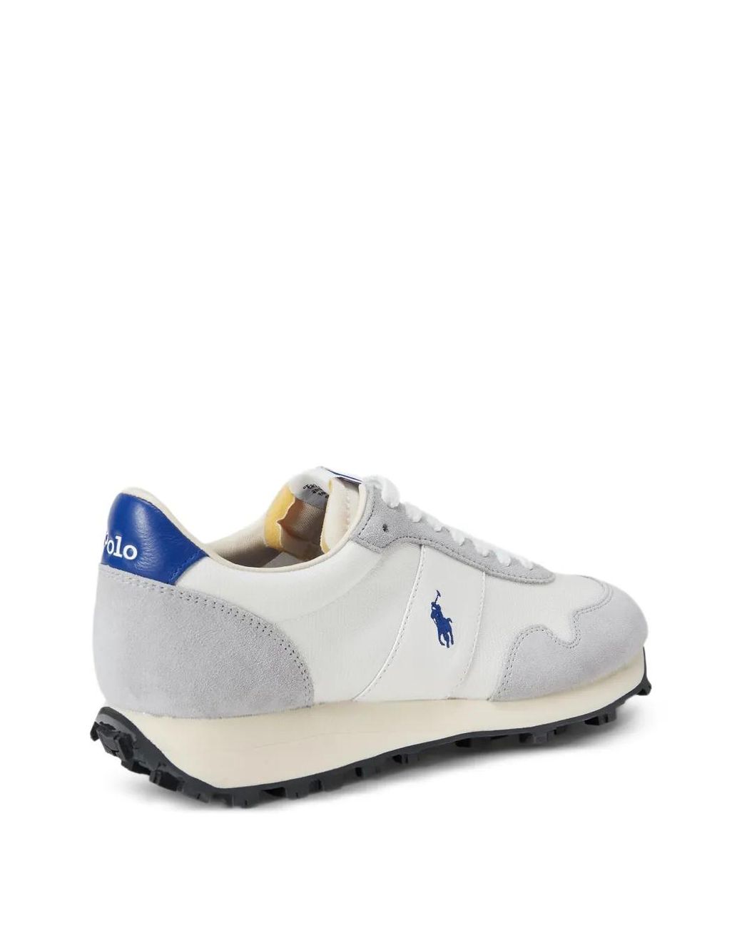 Polo Ralph Lauren White Embroidered-Logo Sneakers