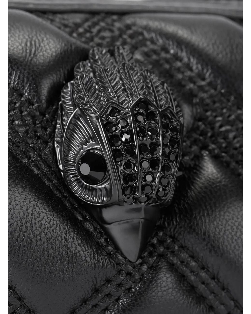 Kurt Geiger Black Small Kensington Quilted Leather Tote Bag
