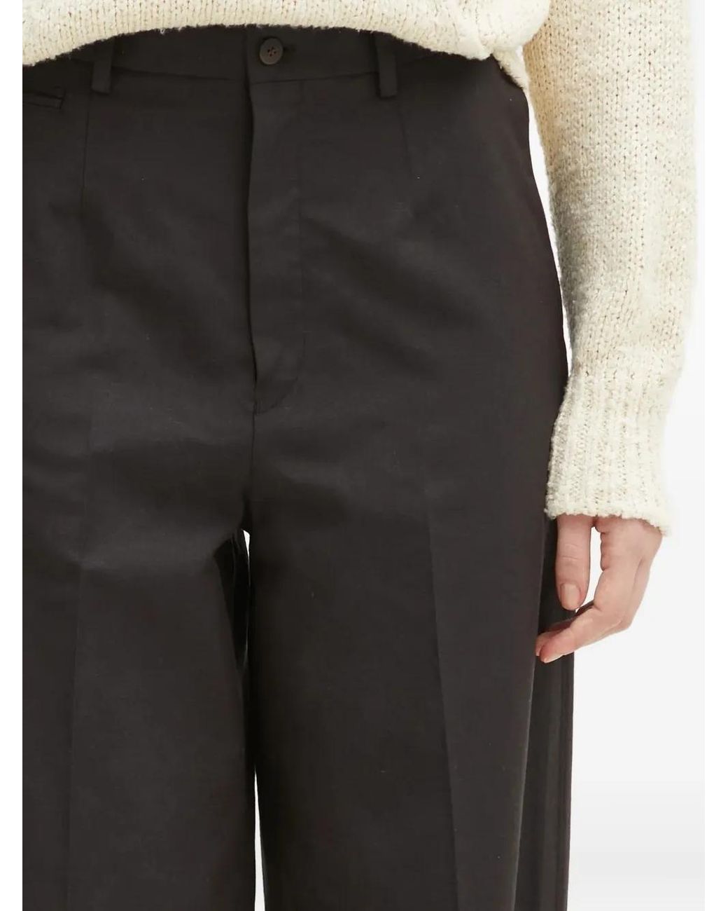 Visvim Black Pressed-Crease Trousers