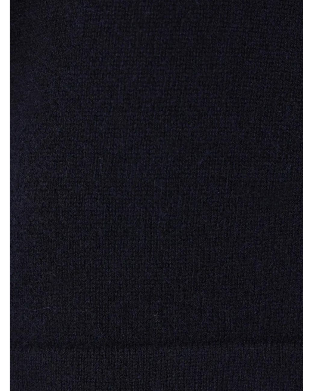 Allude Blue Three-Button Polo Shirt
