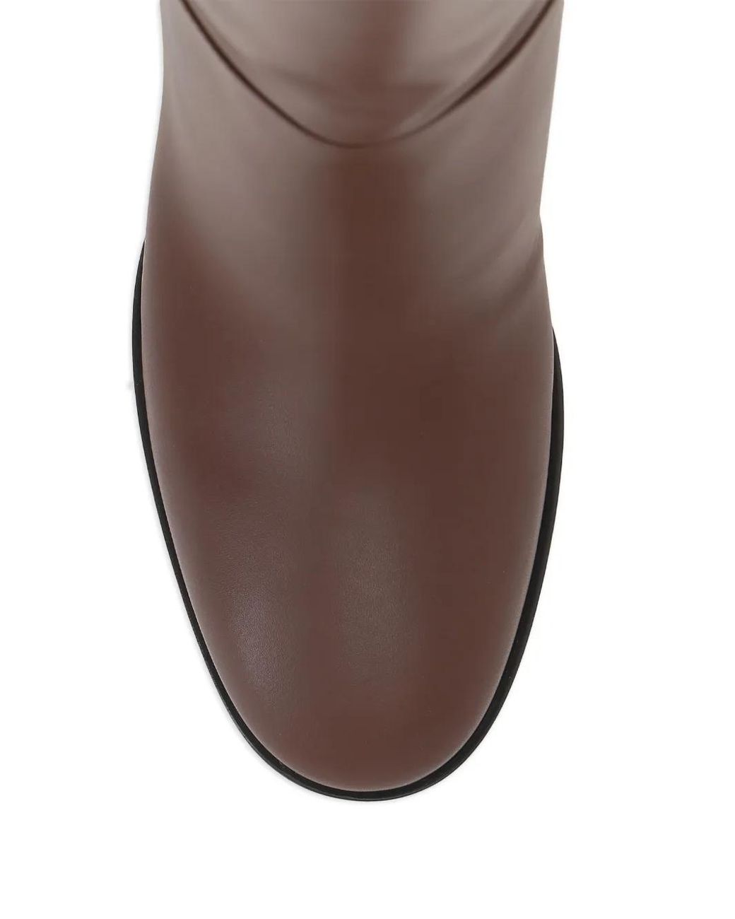 Gianvito Rossi Brown Santiago 85Mm Leather Boots