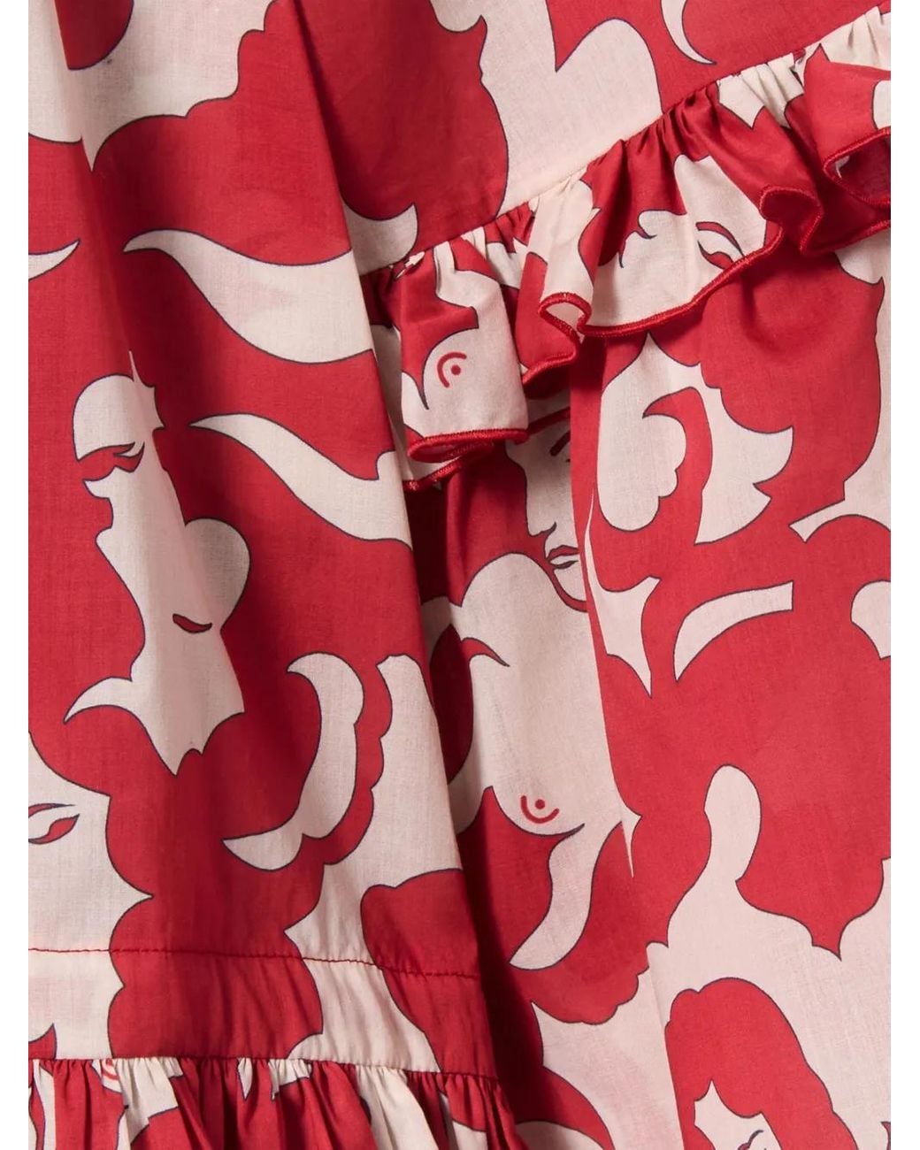 LaDoubleJ Red Boho Blouse