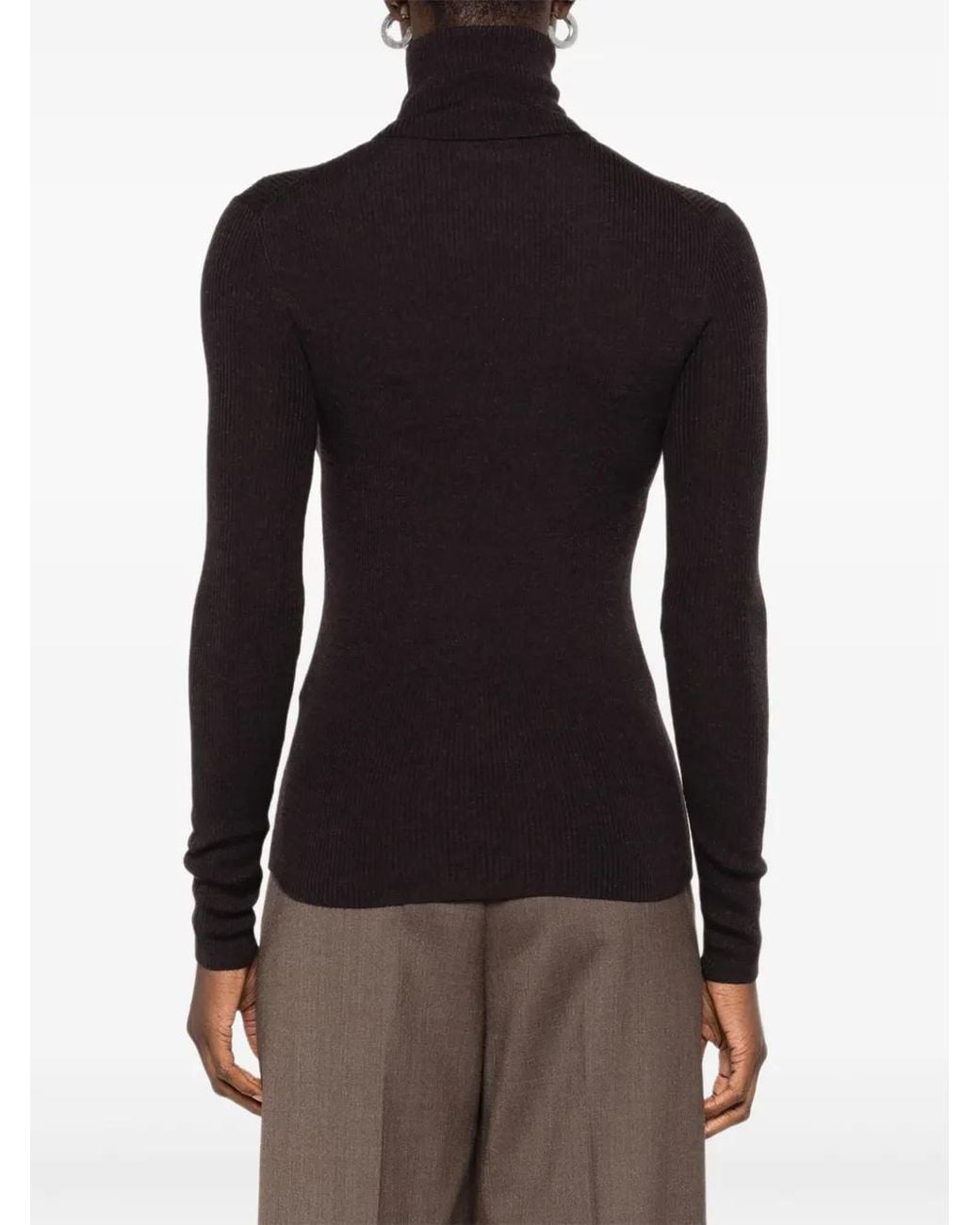 P.A.R.O.S.H. Black Dark Wool Sweater