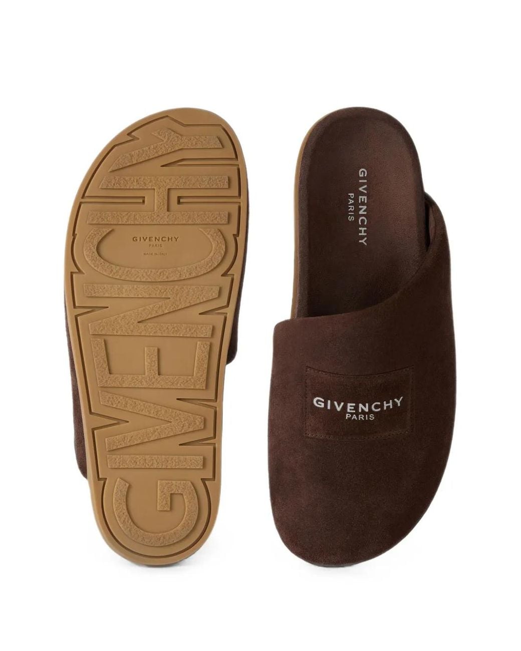 Givenchy Brown Puffy Mules for men