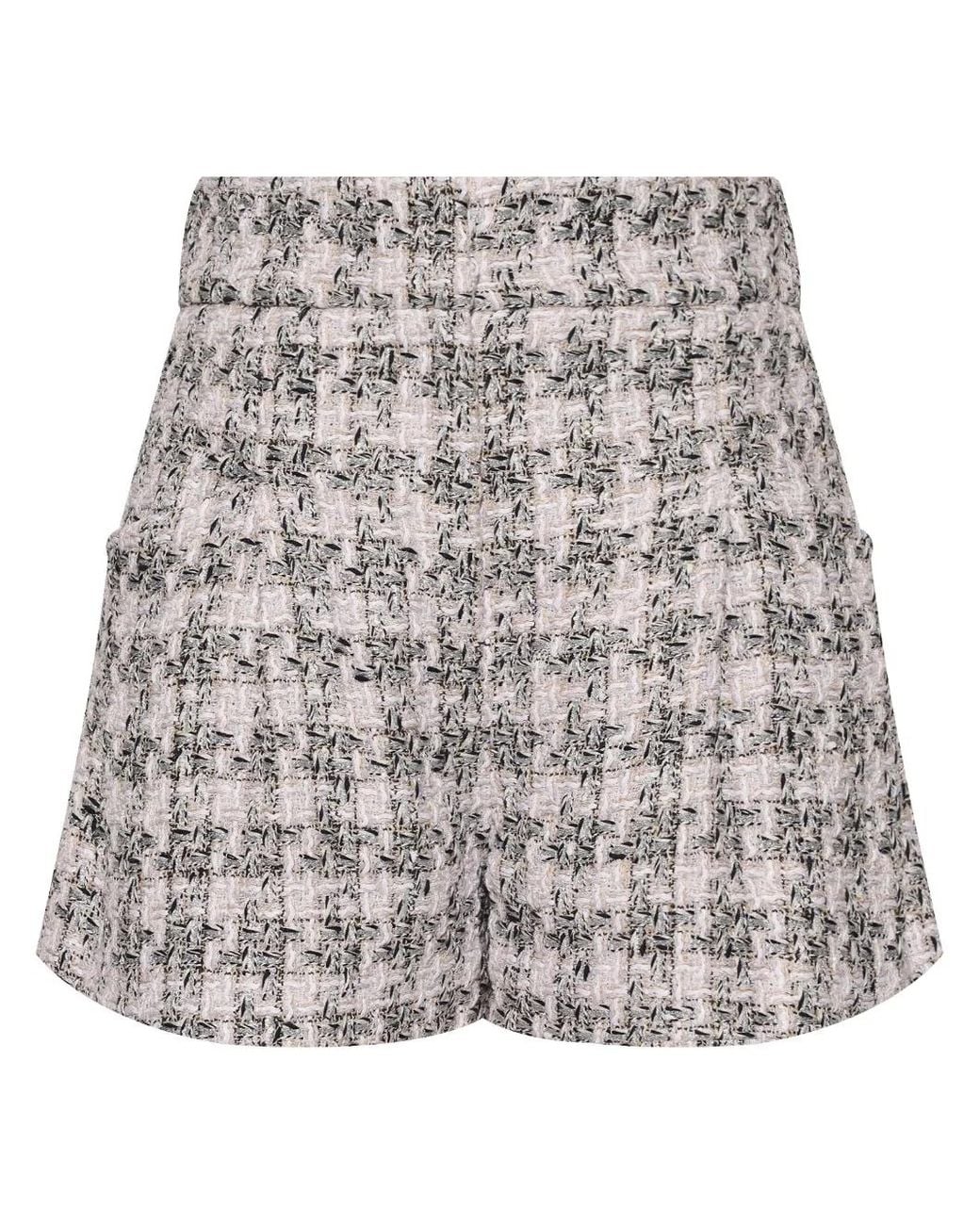 IRO Gray Gannu Tweed Shorts