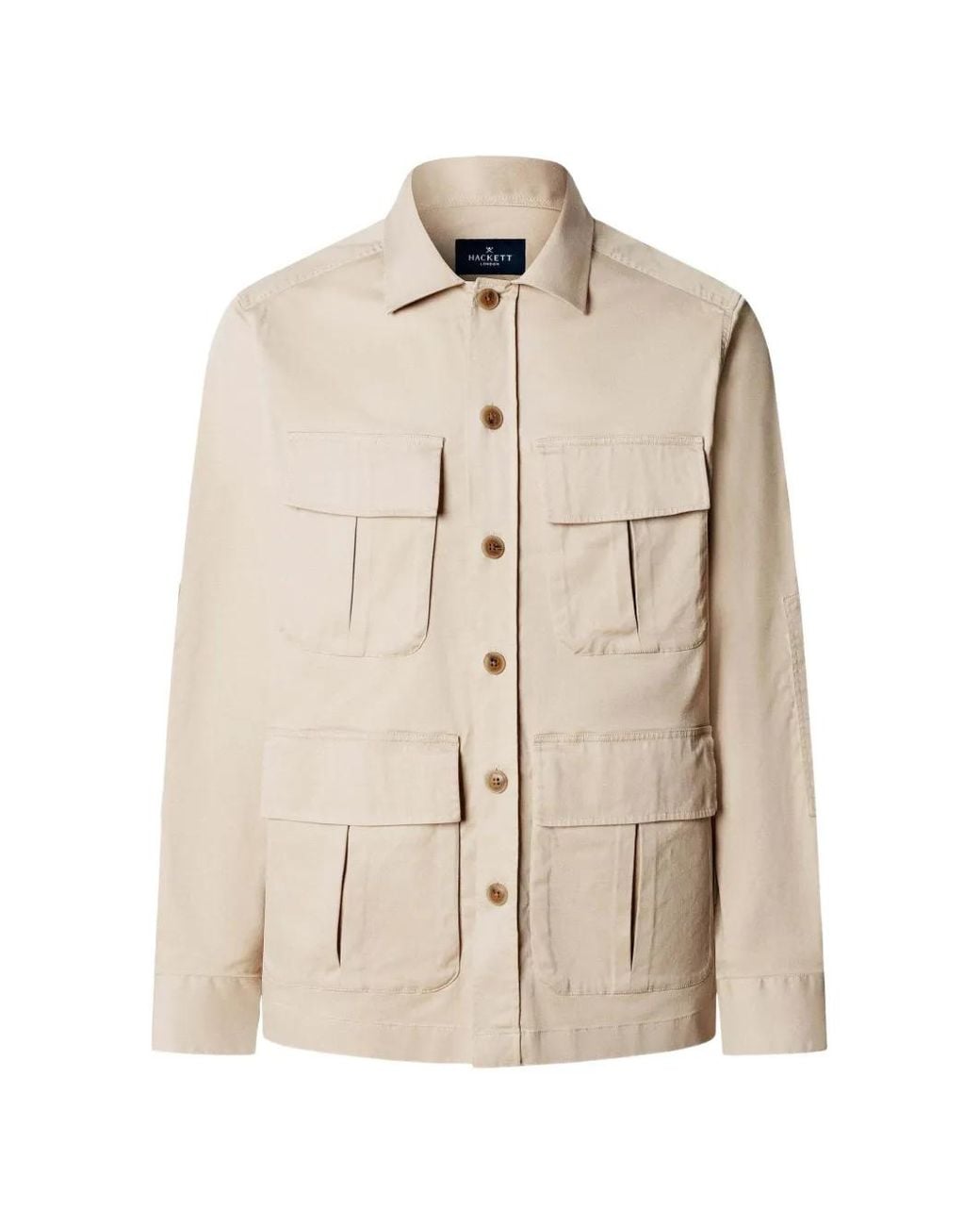 Hackett Natural Four-Pocket Shirt Jacket for men
