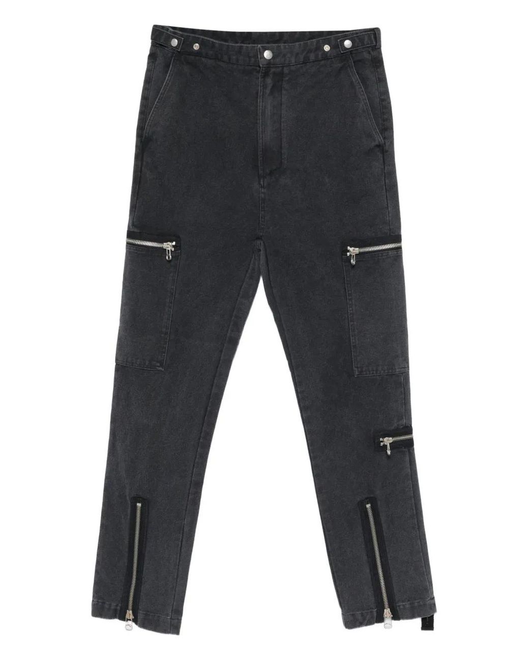 Oamc Peacemaker Gray Flight Pant Zip Pocket Trousers for men