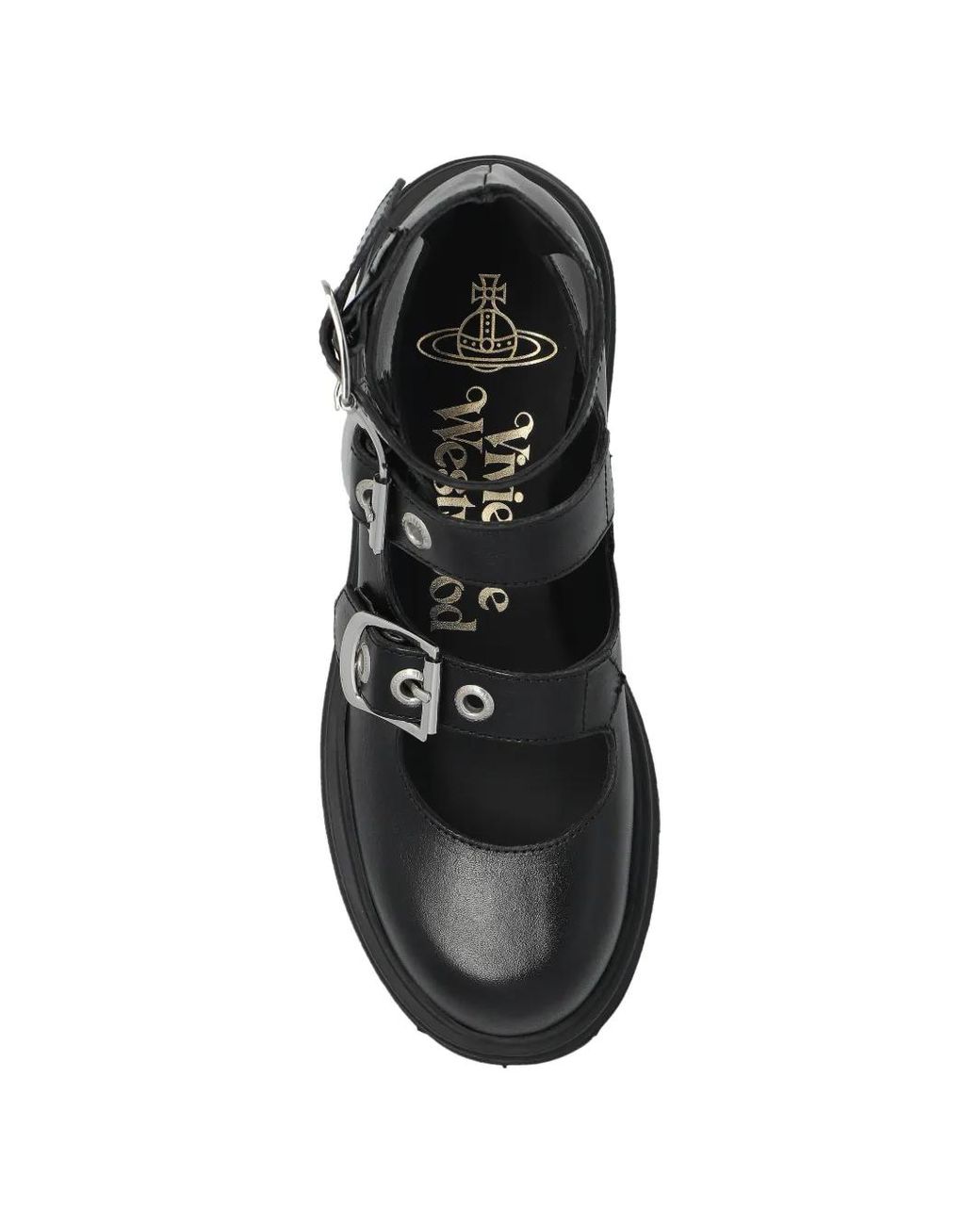 Vivienne Westwood Black Bacchus Buckled Platform Pumps
