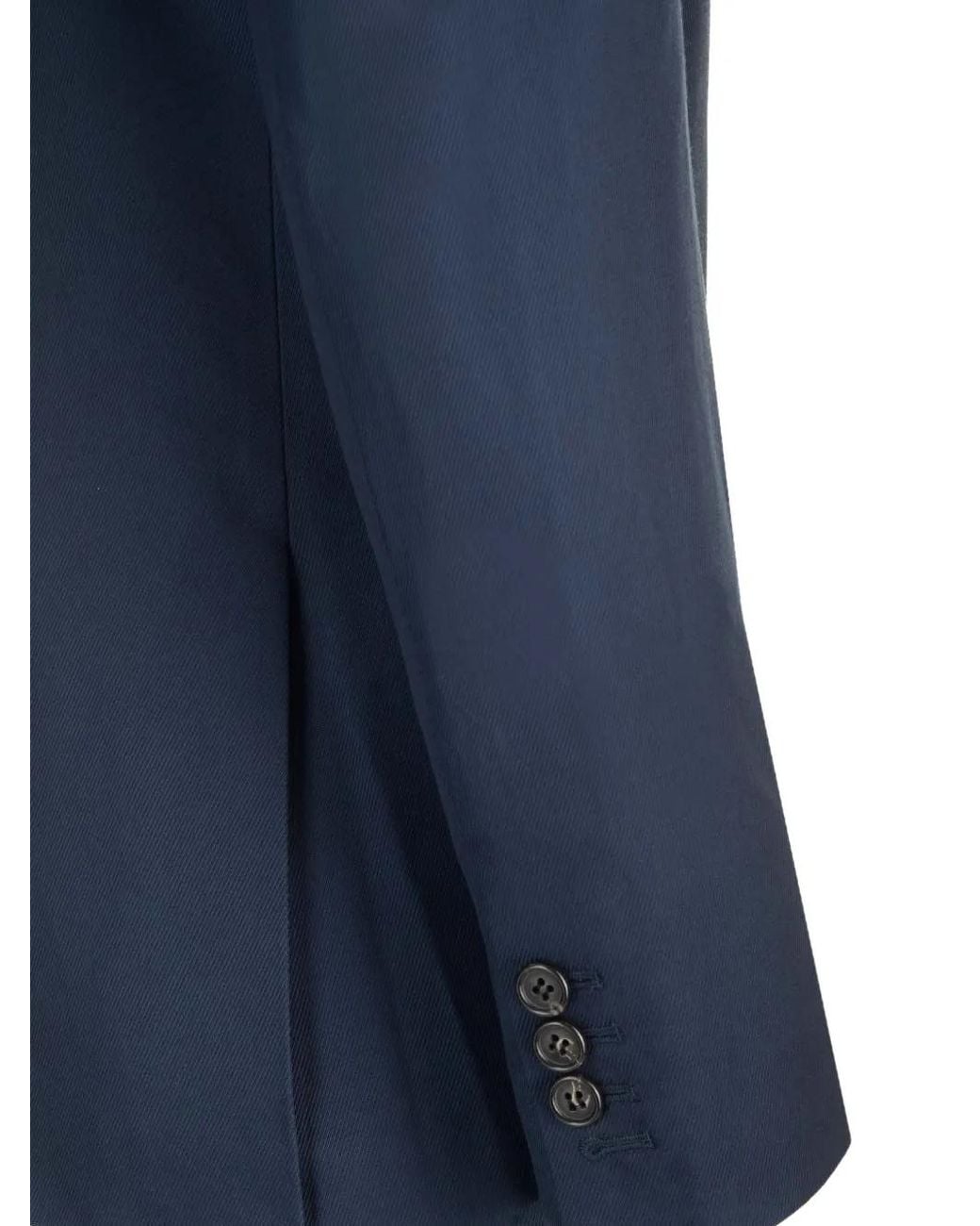 Theory Blue Double-Breasted Blazer