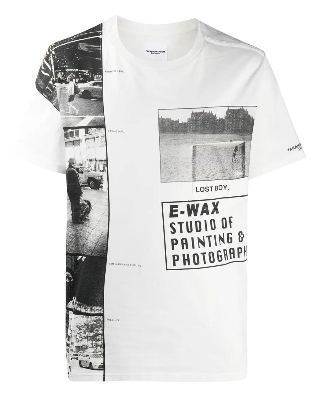 TAKAHIROMIYASHITA The Soloist White Logo Print T-Shirt for men