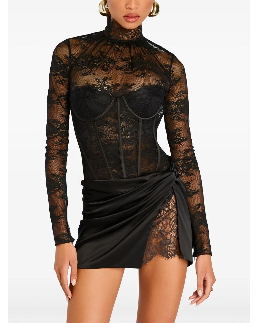 retroféte Black Valentina Bodysuit