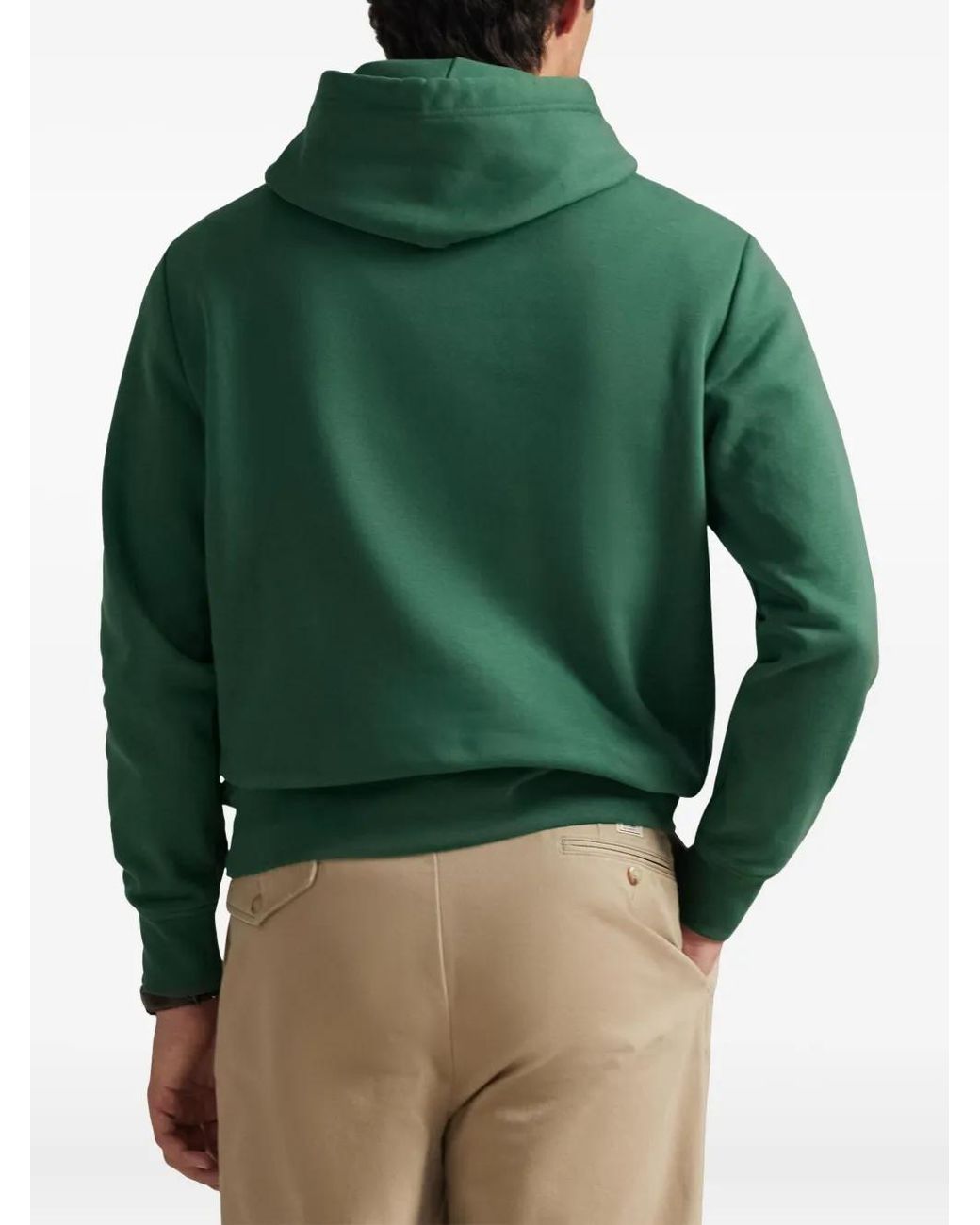 Polo Ralph Lauren Green Logo-Detail Hoodie for men