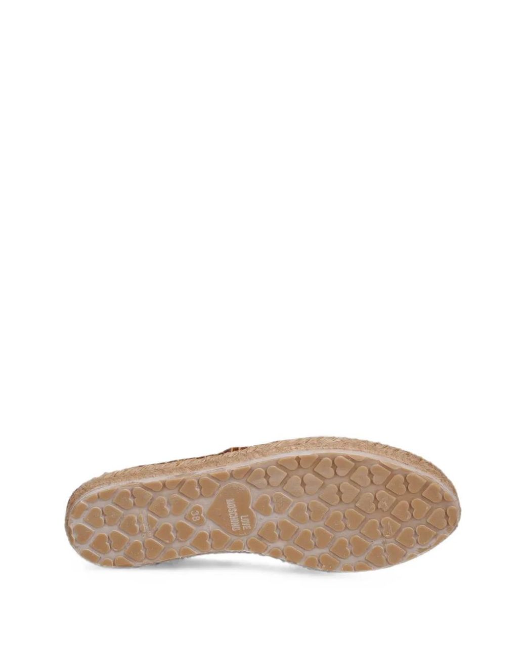 Love Moschino Brown Suede Braided-Sole Espadrilles