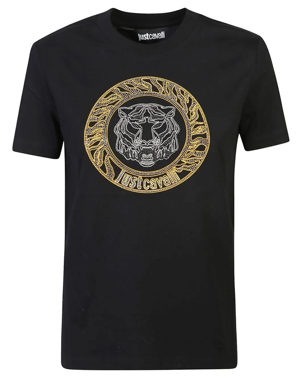 Just Cavalli Black Logo T-Shirt