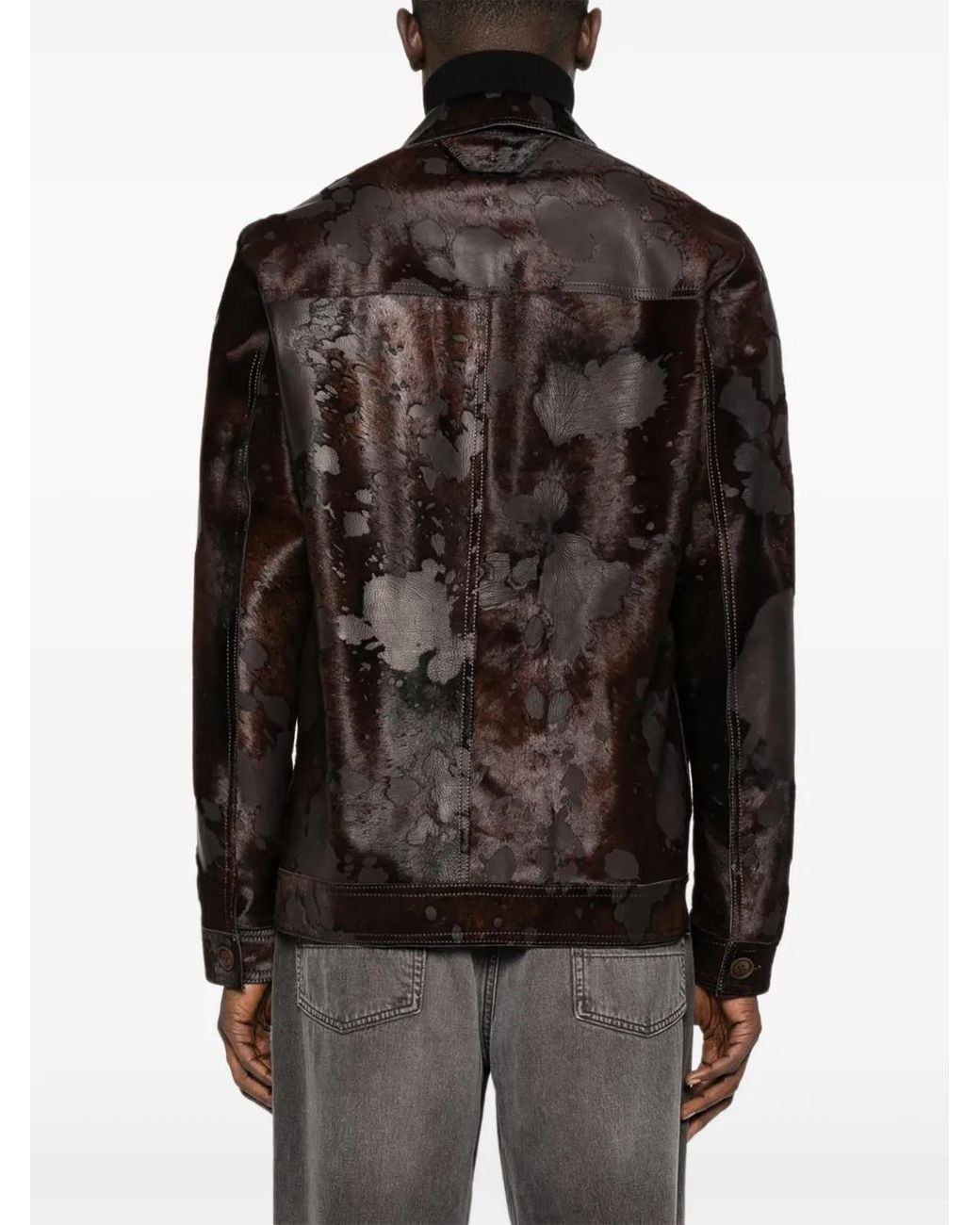 Salvatore Santoro Black Patch-Pocket Suede Jacket for men