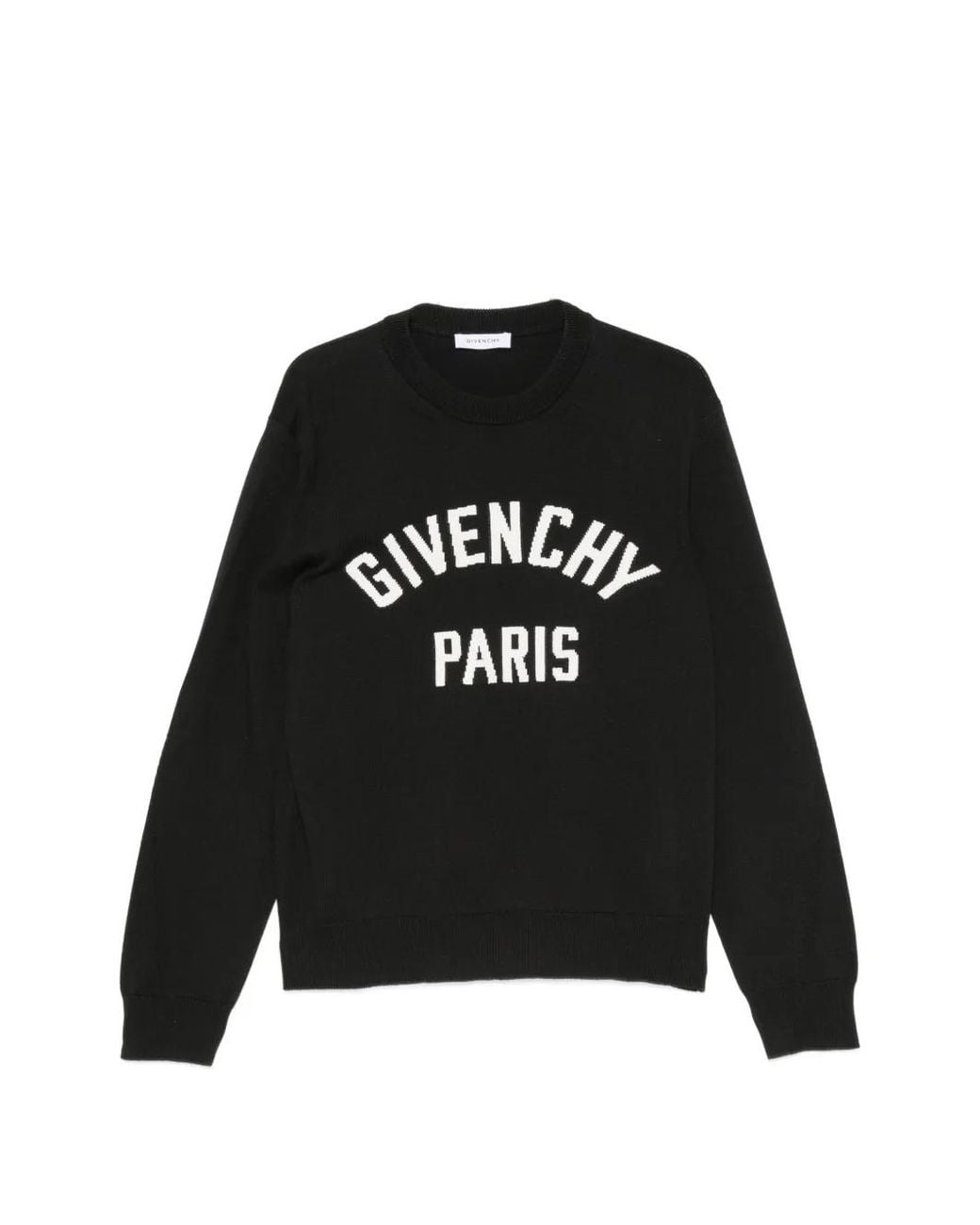 Givenchy Couture Seam Gebreide Trui Met Paris-Detail in het Black voor heren