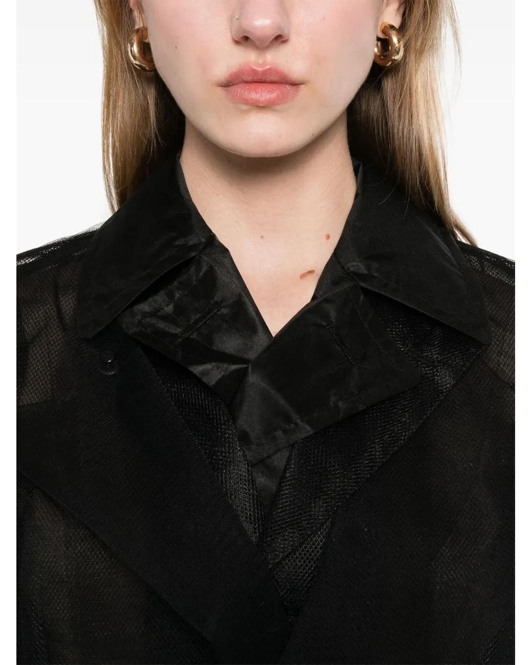 Comme des Garçons Black Tulle Jacket