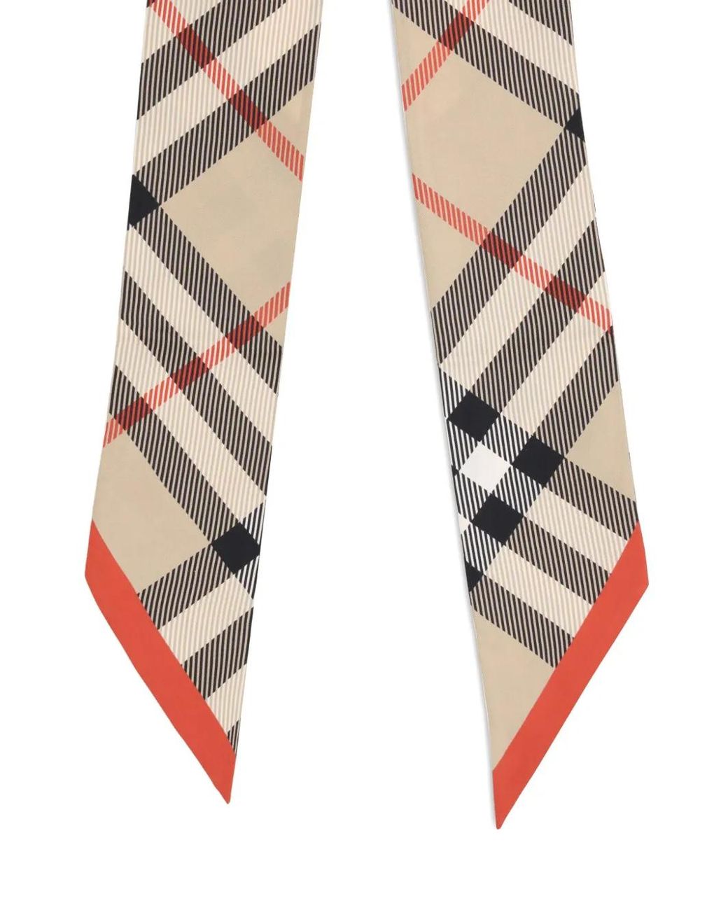 Burberry Metallic Check-Pattern Silk Scarf