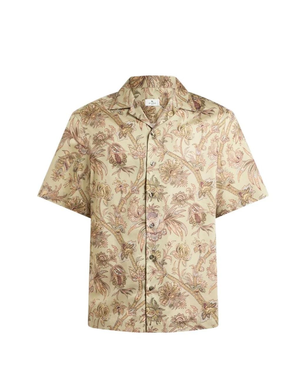 Camicia Bowling di Etro in Natural da Uomo