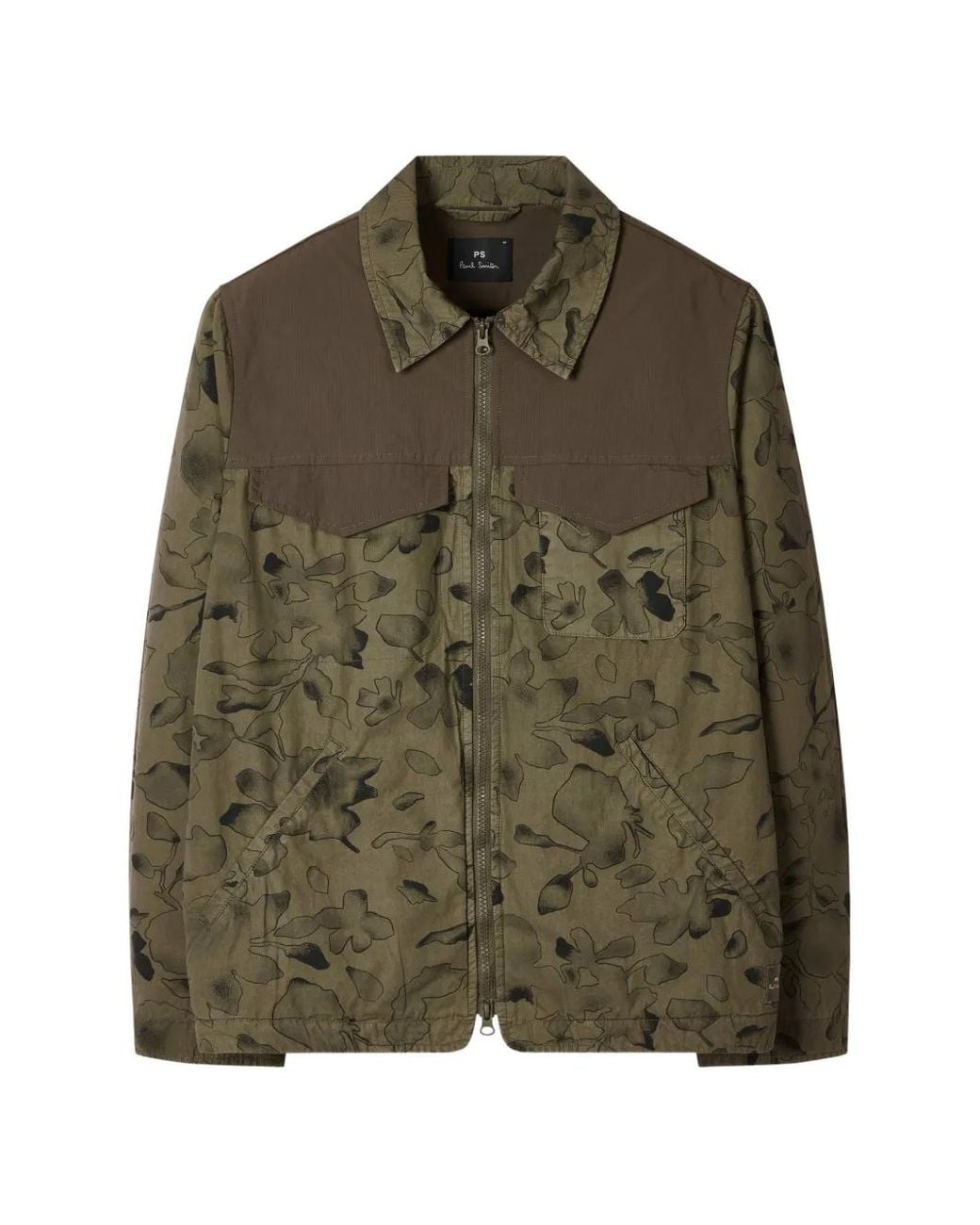 Paul Smith Green Cotton 'Good Fortune Floral' Jacket for men