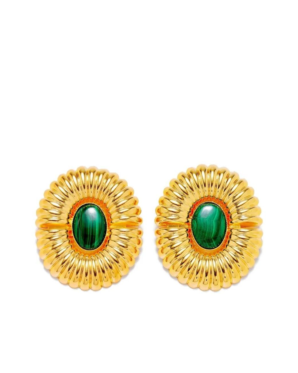 D'Estree Yellow Ohrstecker Mit Prägung