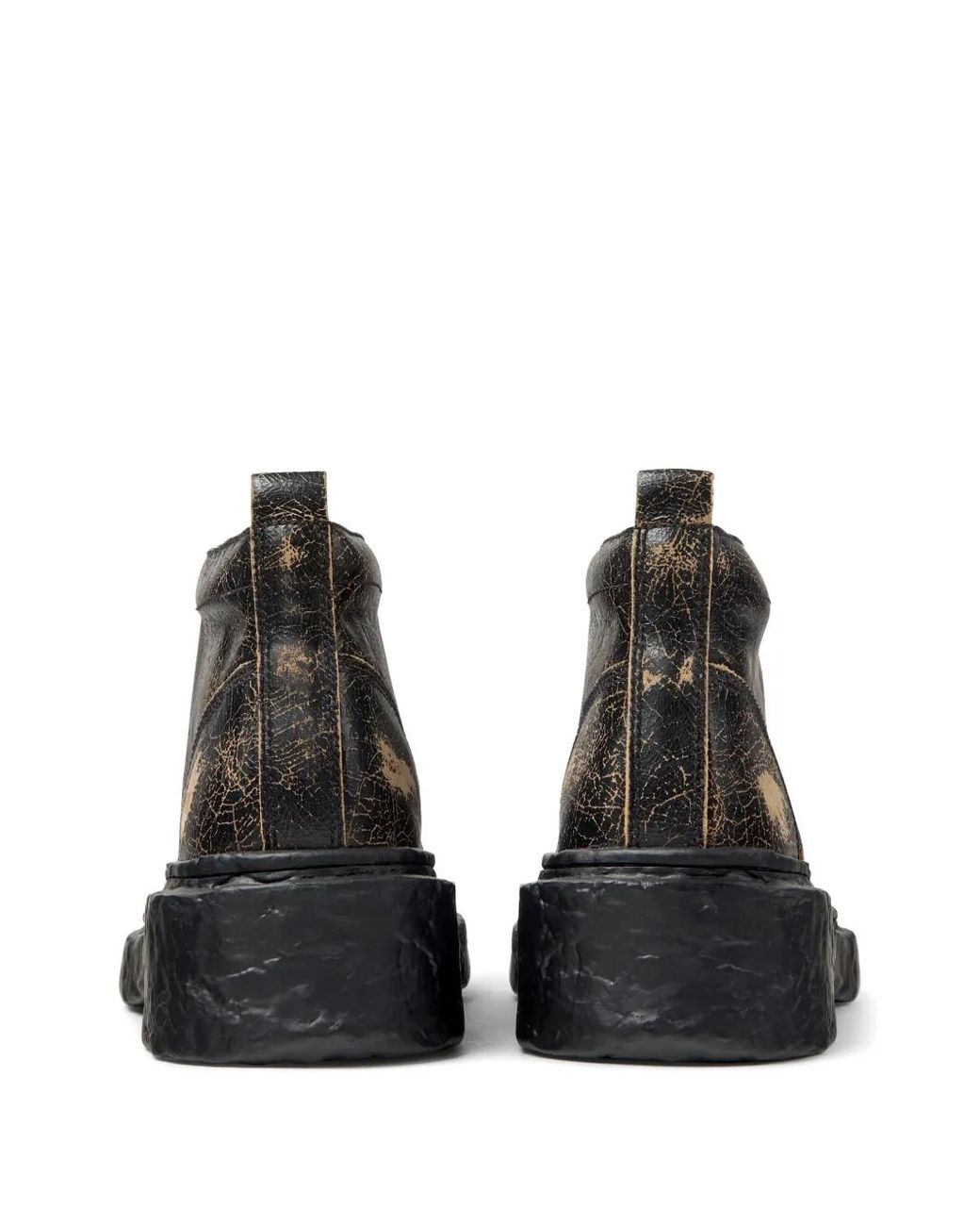 CAMPERLAB Black Vamonos Leather Ankle Boots