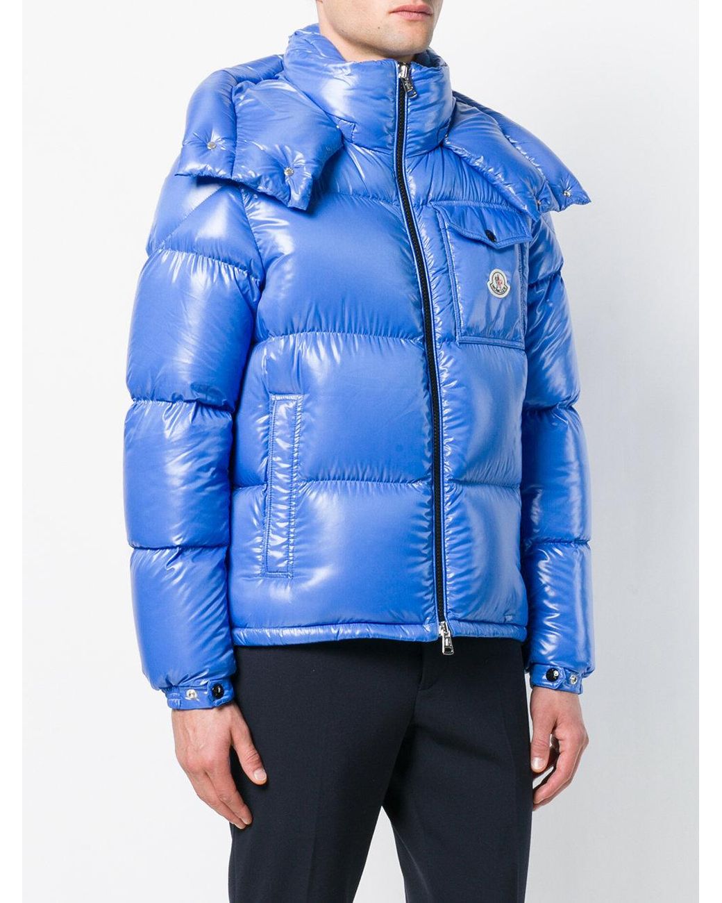 Moncler Synthetic Montbeliard Puffer Jacket in Blue for Men | Lyst