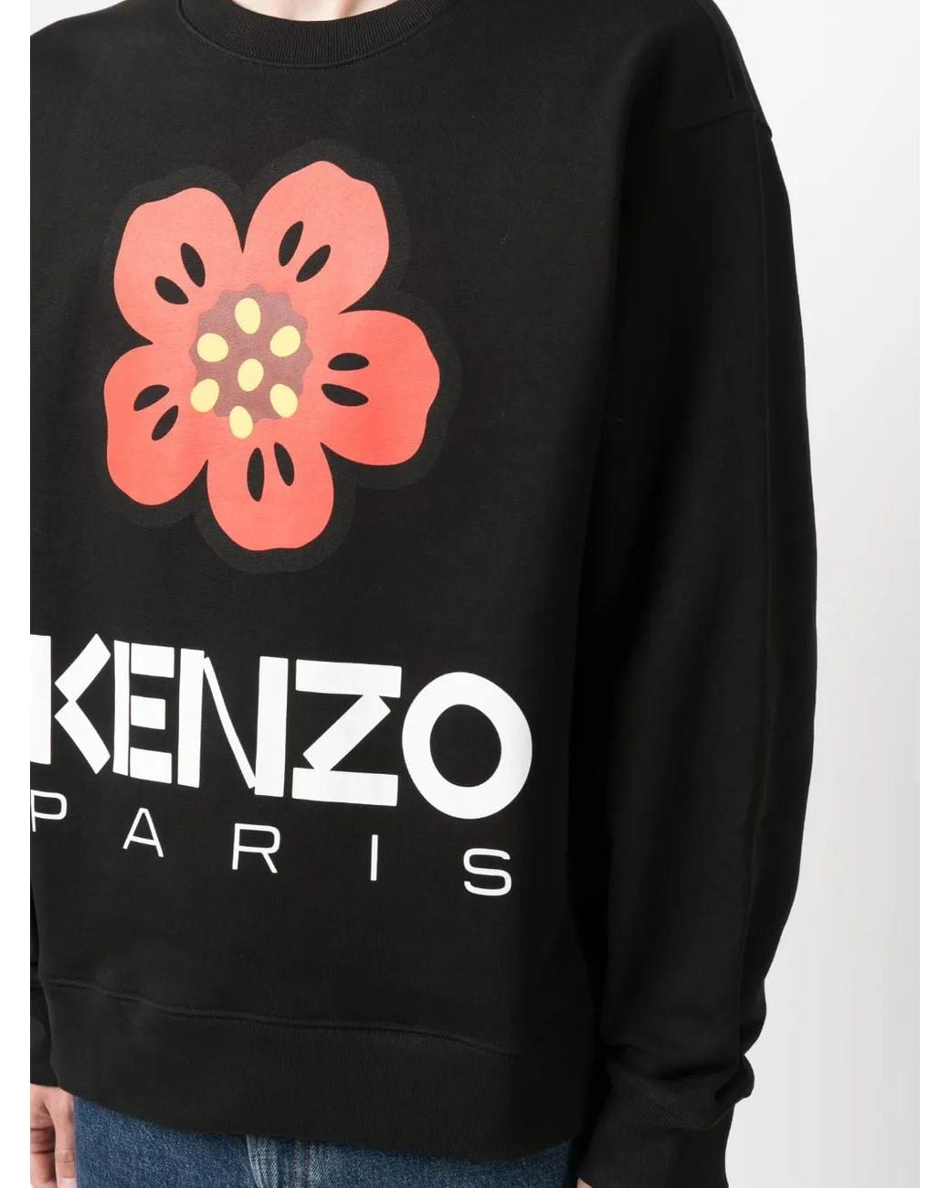 KENZO Black Flower Boke Sweatshirt for men