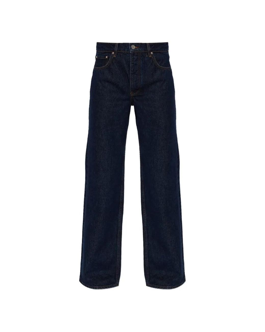 Anine Bing Blue Hugh Cotton Jeans