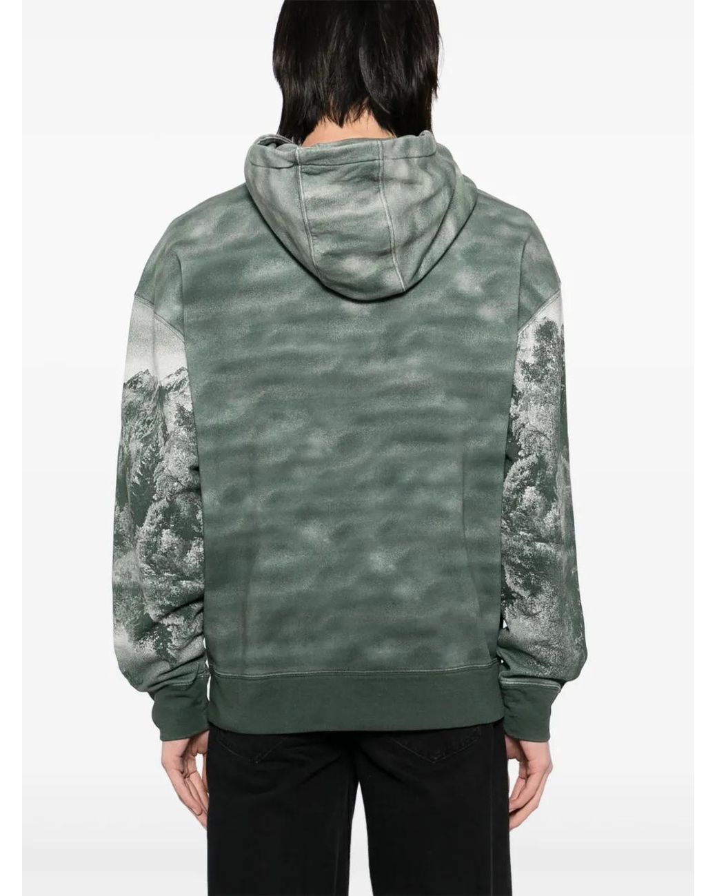 Maison Kitsuné Green Landscape Hoodie for men