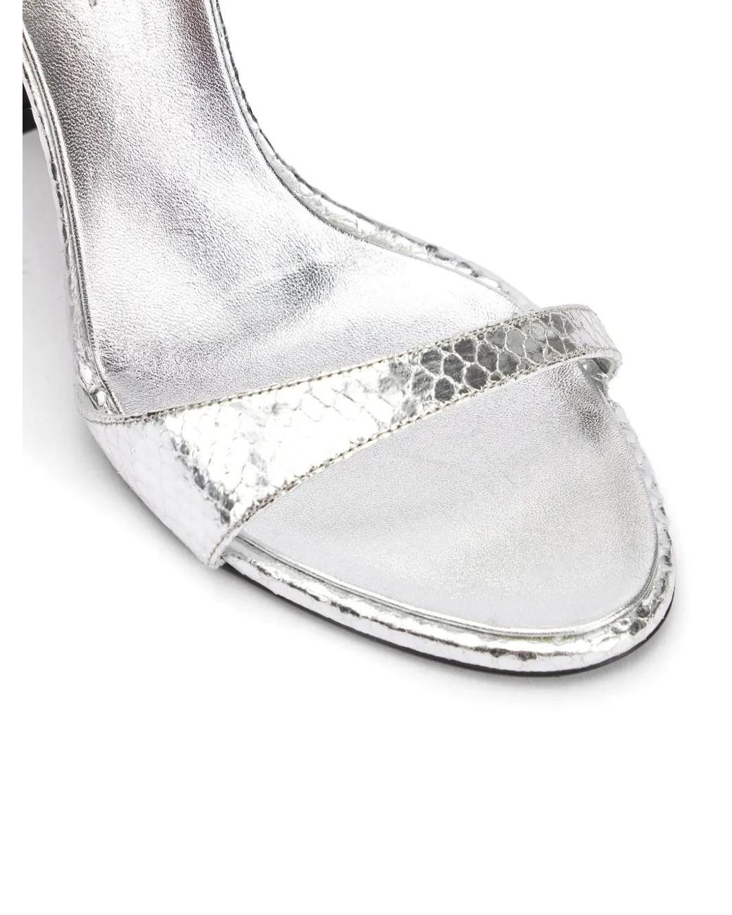 Roberto Cavalli White Jewel Tigers Sandals